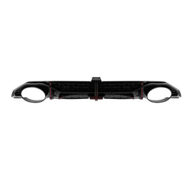 Diffusore Audi A3 Hatchback 2020-2024 stile RS3 S-line con terminali neri