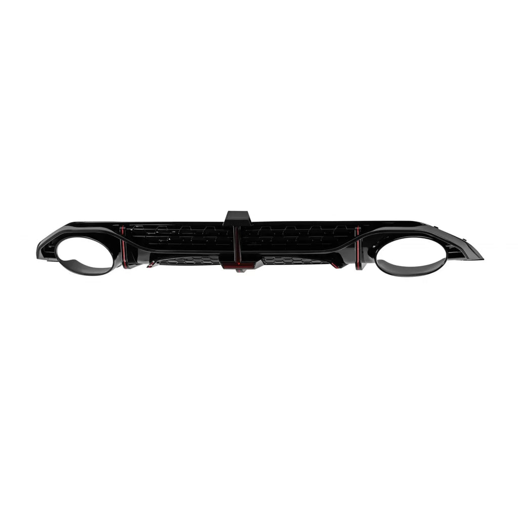 Diffusore Audi A3 Hatchback 2020-2024 stile RS3 S-line con terminali neri