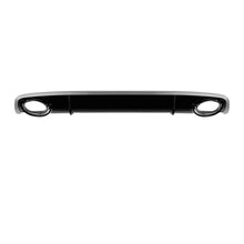 RS4 stile diffusore con cromato Terminali di scarico per Audi A4 berlina, avant 2012-2015 standard Paraurti posteriore