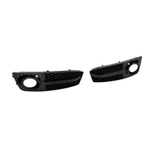 Carica l'immagine nel visualizzatore di Gallery, Griglia stile RS4 set around il Fendinebbia per Audi A4 B8 berlina, wagon 2007-2011, Nero lucido