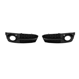 Griglia stile RS4 set around il Fendinebbia per Audi A4 B8 berlina, wagon 2007-2011, Nero lucido