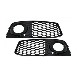 Griglia stile RS4 set around il Fendinebbia per Audi A4 B8 berlina, wagon 2007-2011, Nero lucido