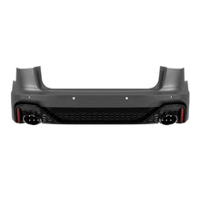Paraurti posteriore Audi A6 Avant Allroad 2015-2018 stile RS6 con terminali neri – vista 1