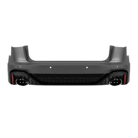Paraurti posteriore Audi A6 Avant Allroad 2015-2018 stile RS6 con terminali neri – vista 1