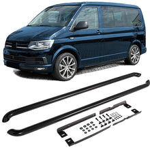 Pedane laterali laterale tubi inox acciaio nero per VW T5 T6 T6.1 lungo passo