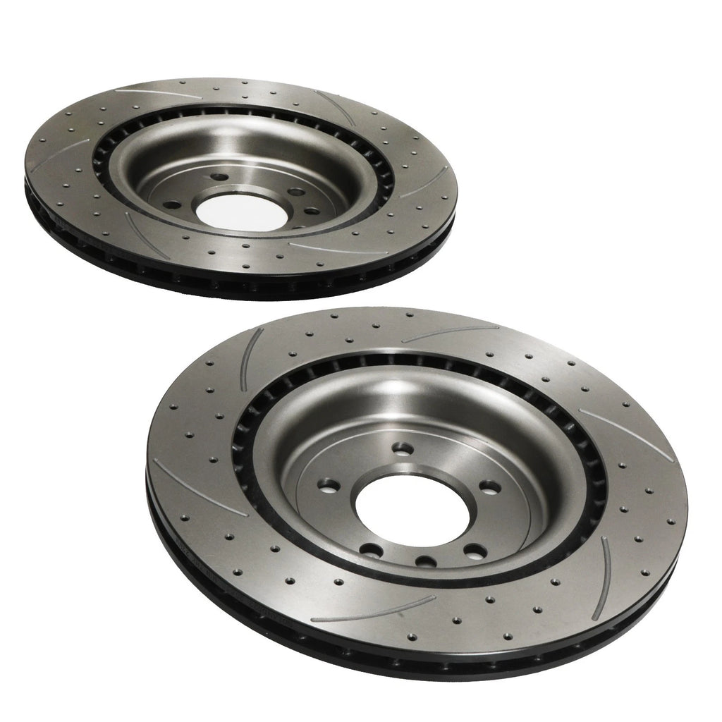 Dischi Freno Posteriori Forati, Scanalati e Ventilati 365mm Range Rover 4 SV L405 18+ - foto 8