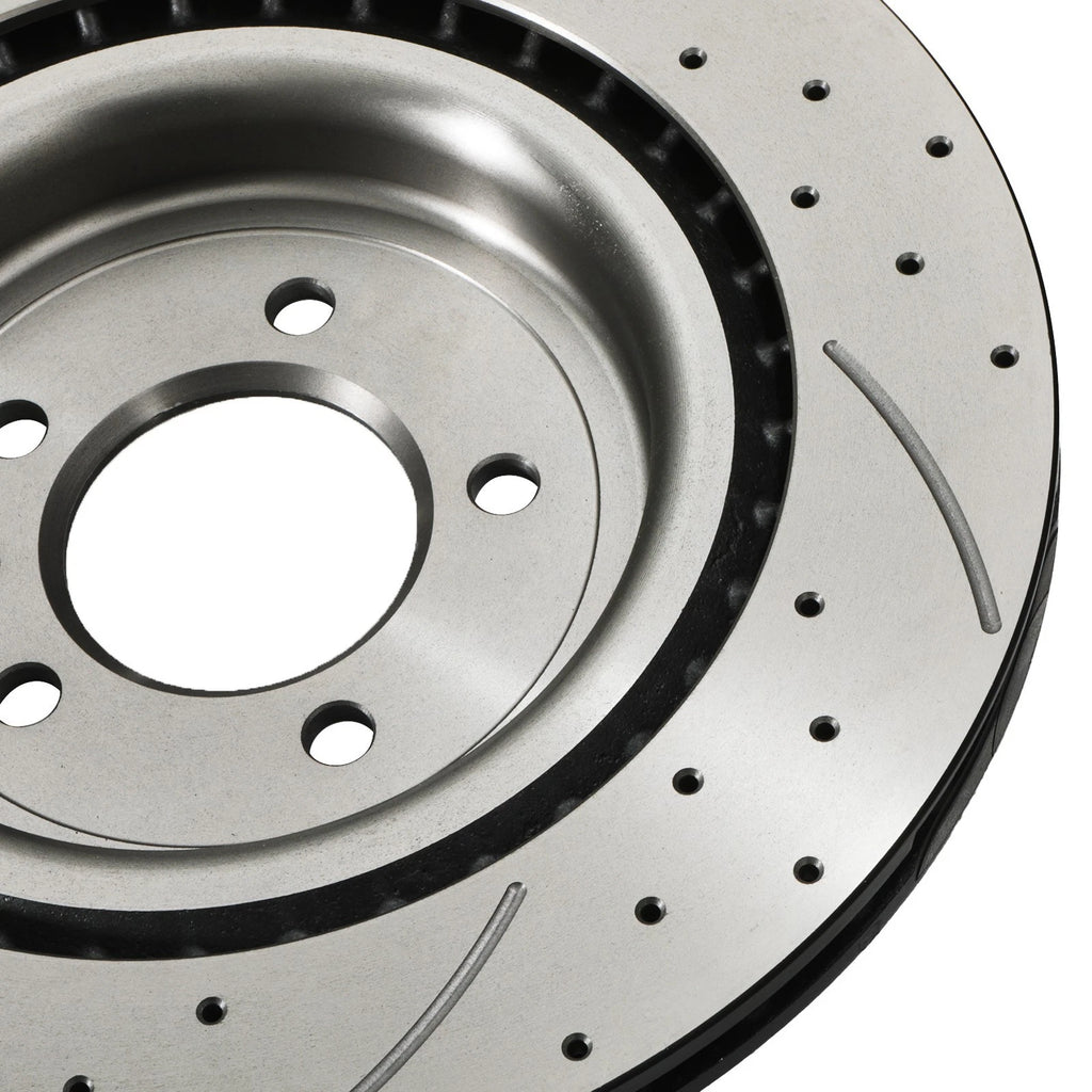 Dischi Freno Posteriori Forati, Scanalati e Ventilati 365mm Range Rover 4 SV L405 18+ - foto 9