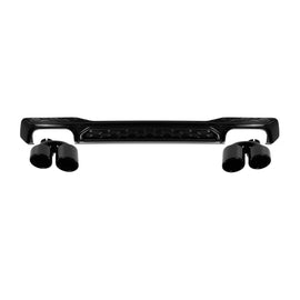 S-stile diffusore con nero Terminali di scarico per Audi A7 Sportback S-Line Paraurti posteriore 2019-2024