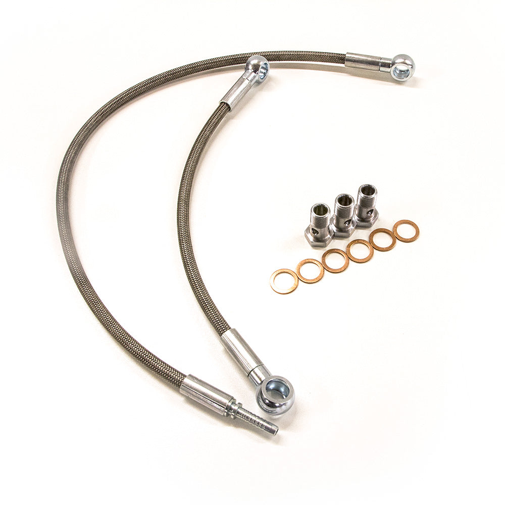 Tubi acqua turbo in treccia Cooling Solutions per Nissan 200SX S13 CA18DET/SR20DET Red Top