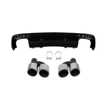 Carica l'immagine nel visualizzatore di Gallery, Diffusore Audi A4 berlina Avant 2020-2022 stile S4 S-line con terminali cromati