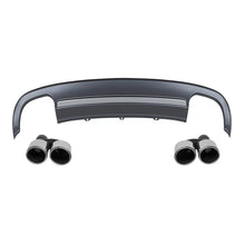 Diffusore Audi A5 Coupé Cabrio 2012-2016 stile S5 con terminali cromati – vista 1