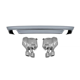 Diffusore Audi A8 2015-2017 stile S8 con terminali di scarico – vista 1