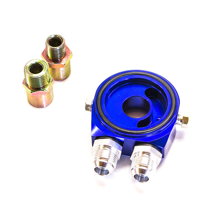 Piastra sandwich olio con prese sensore NPT — Dash 10 + sensori — Blu