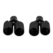 Carica l'immagine nel visualizzatore di Gallery, Set di nero Terminali di scarico per BMW Serie 5 F10, F11 2010-2017, sinistro e destro, modello 1