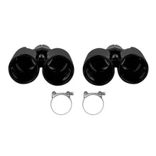 Carica l'immagine nel visualizzatore di Gallery, Set di nero Terminali di scarico per BMW Serie 5 F10, F11 2010-2017, sinistro e destro, modello 1