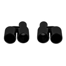 Carica l'immagine nel visualizzatore di Gallery, Set di nero Terminali di scarico per BMW Serie 5 F10, F11 2010-2017, sinistro e destro, modello 2