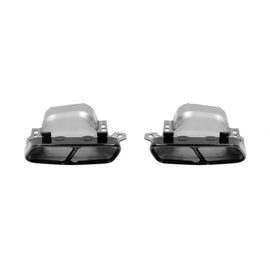 Set di nero tipo 45 A design Terminali di scarico per Mercedes Classe A W176 2013-2018, CLA C117 2013-2019