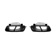 Set di nero tipo 45 A design Terminali di scarico per Mercedes Classe A W176 2013-2018, CLA C117 2013-2019