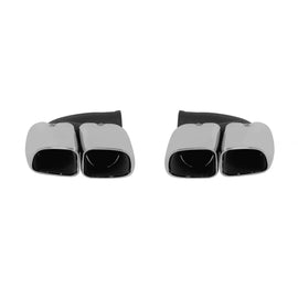 Set di cromato Terminali di scarico per Porsche Cayenne, 2010-2014, sinistro e destro