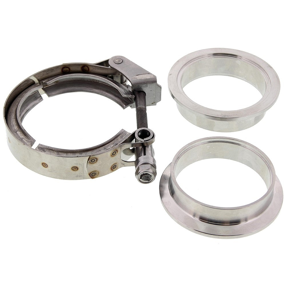 Set Completo Flange V-Band SRS 2,75 Pollici Acciaio Inox Universale