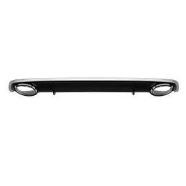 Diffusore Audi A4 Sedan Avant 2012-2015 stile RS4 con terminali cromati – vista 1