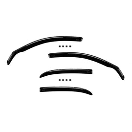 Set deflettori anteriori e posteriori per Alfa Romeo 159 berlina 2005-2011, scuro fumé, 4 pezzi