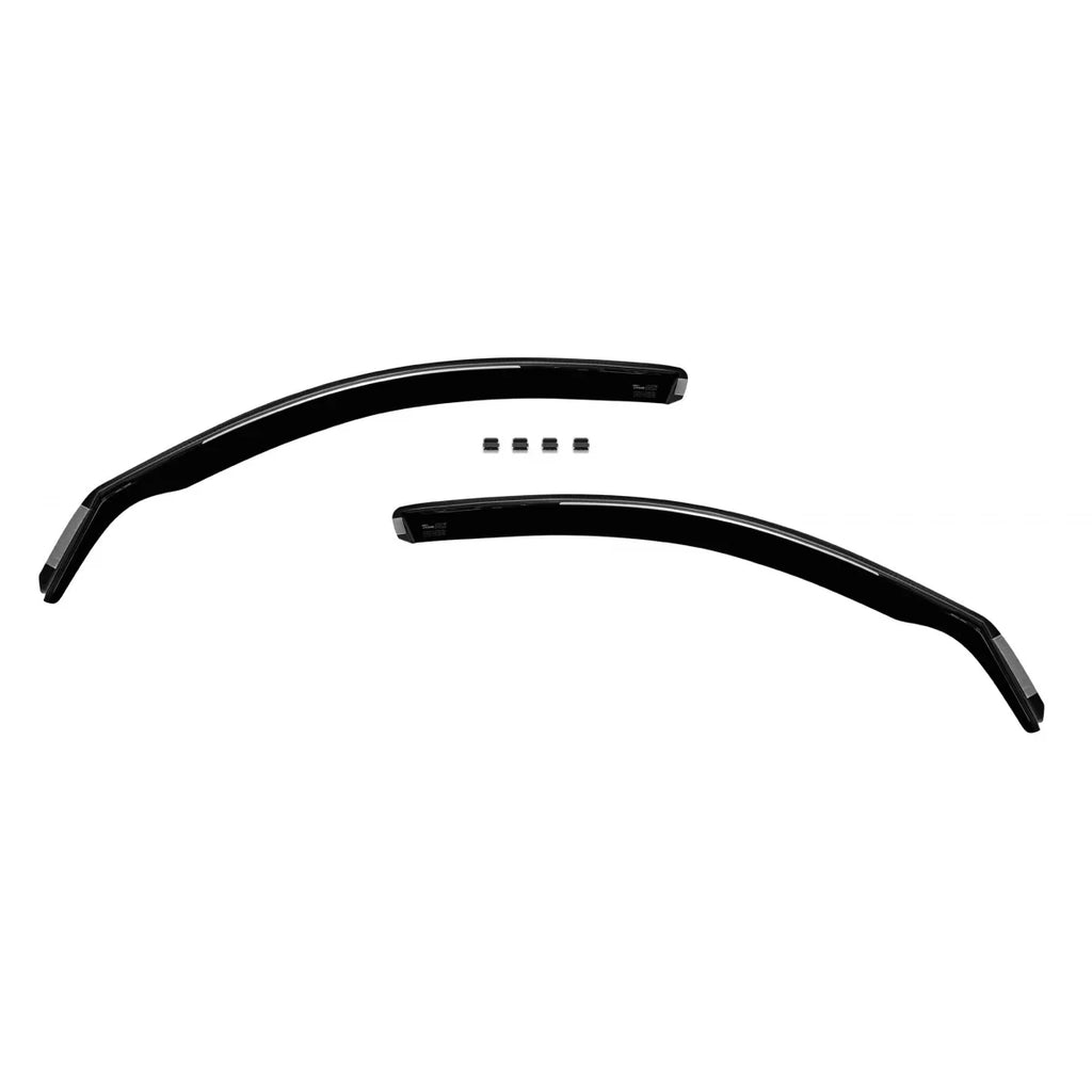 Set deflettori anteriori e posteriori per Alfa Romeo 159 berlina 2005-2011, scuro fumé, 4 pezzi