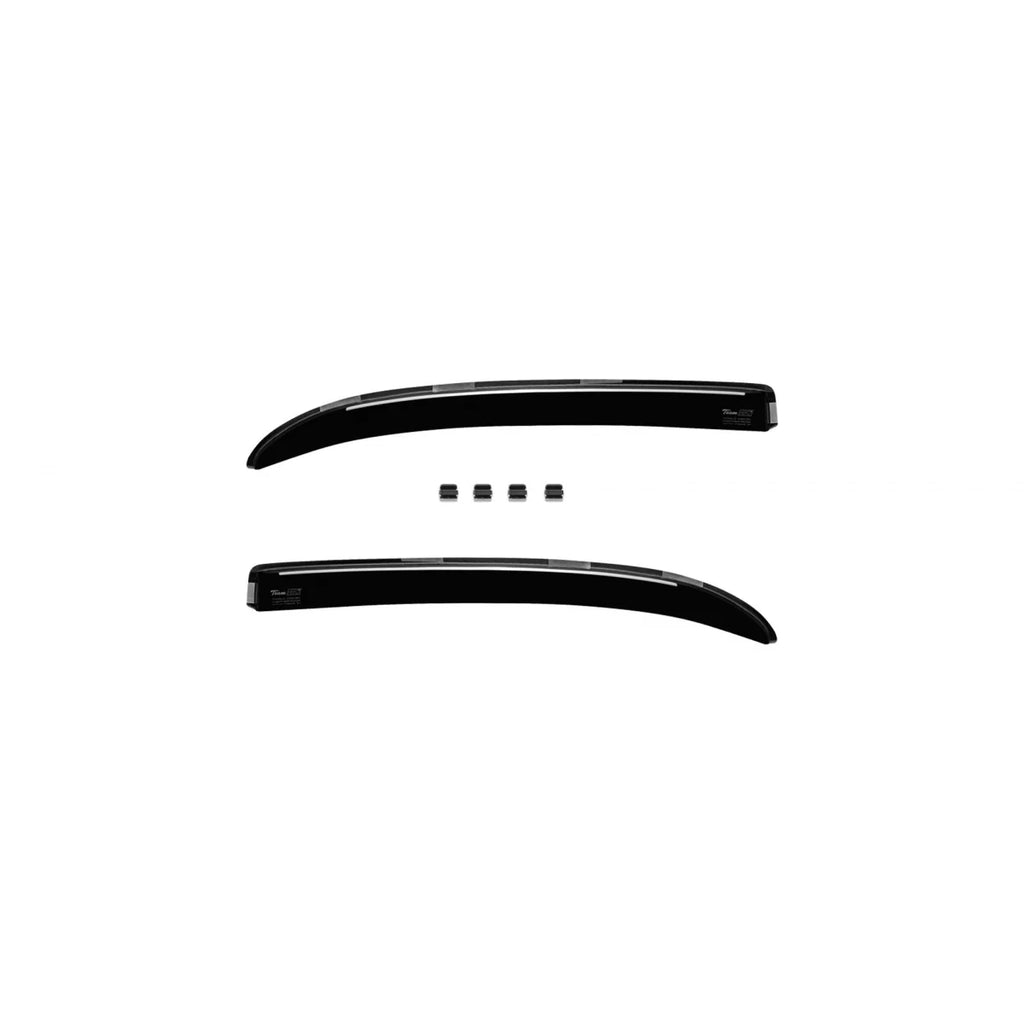 Set deflettori anteriori e posteriori per Alfa Romeo 159 berlina 2005-2011, scuro fumé, 4 pezzi