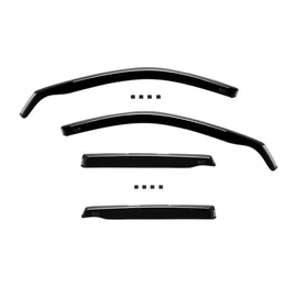 Set deflettori anteriori e posteriori per Audi A3 1997-2003, con 5 porte, scuro fumé, 4 pezzi