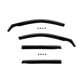 Set deflettori anteriori e posteriori per Audi A3 Sportback 2004-2012, con 5 porte, scuro fumé, 4 pezzi