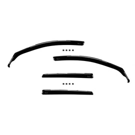 Set deflettori anteriori e posteriori per Audi A4 station wagon 2009-2015, con 5 porte, scuro fumé, 4 pezzi