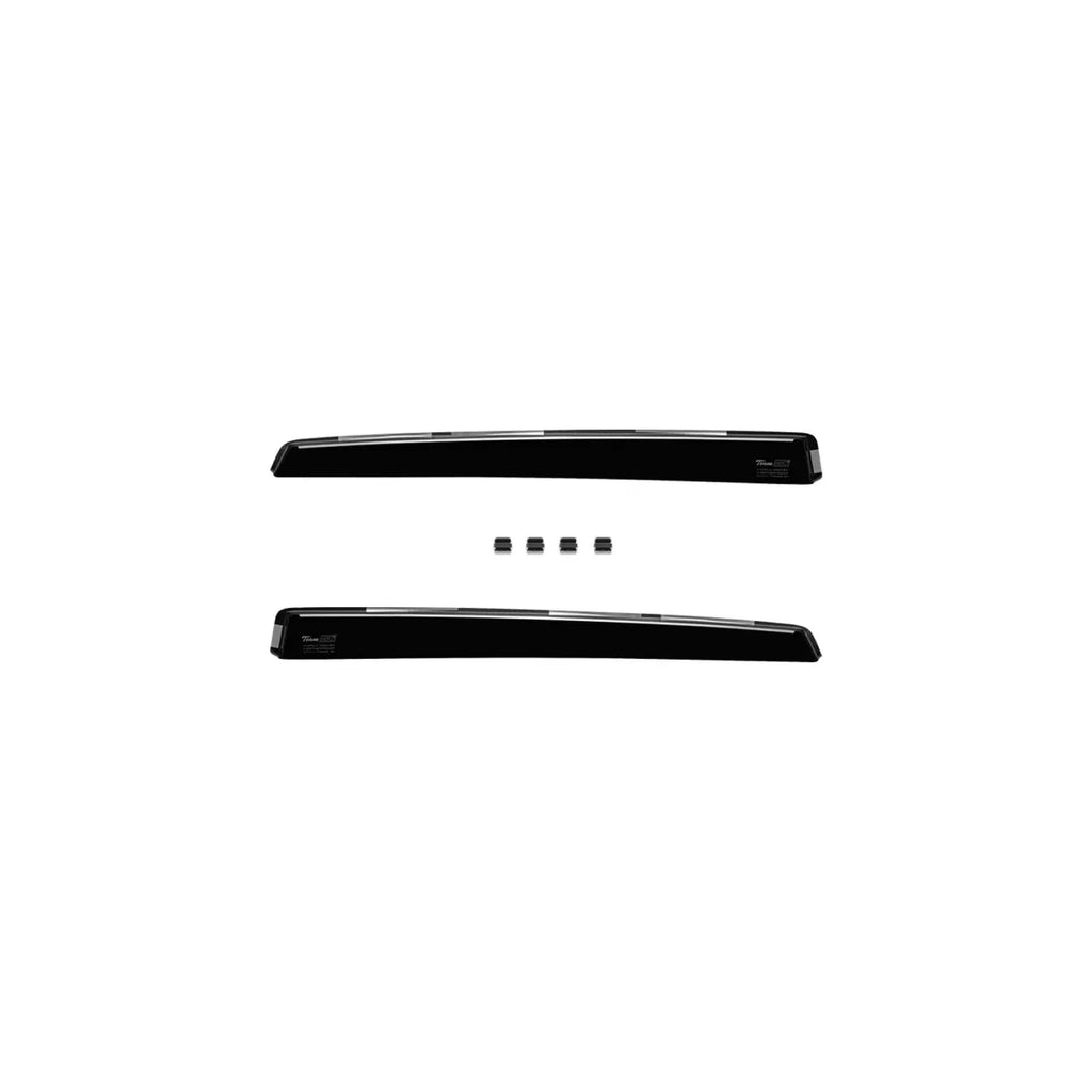 Set deflettori anteriori e posteriori per Audi A4 station wagon 2009-2015, con 5 porte, scuro fumé, 4 pezzi