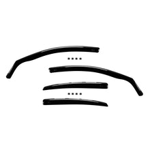 Set deflettori anteriori e posteriori per Audi A4 berlina 2009-2015, con 4 porte, scuro fumé, 4 pezzi