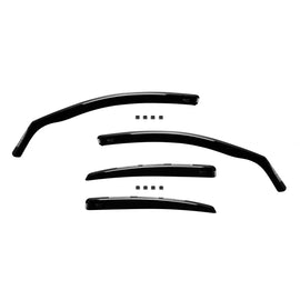 Set deflettori anteriori e posteriori per Audi A4 berlina 2009-2015, con 4 porte, scuro fumé, 4 pezzi