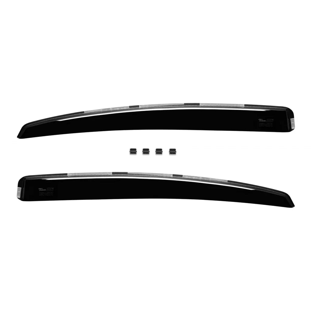 Set deflettori anteriori e posteriori per Audi A4 berlina 2009-2015, con 4 porte, scuro fumé, 4 pezzi