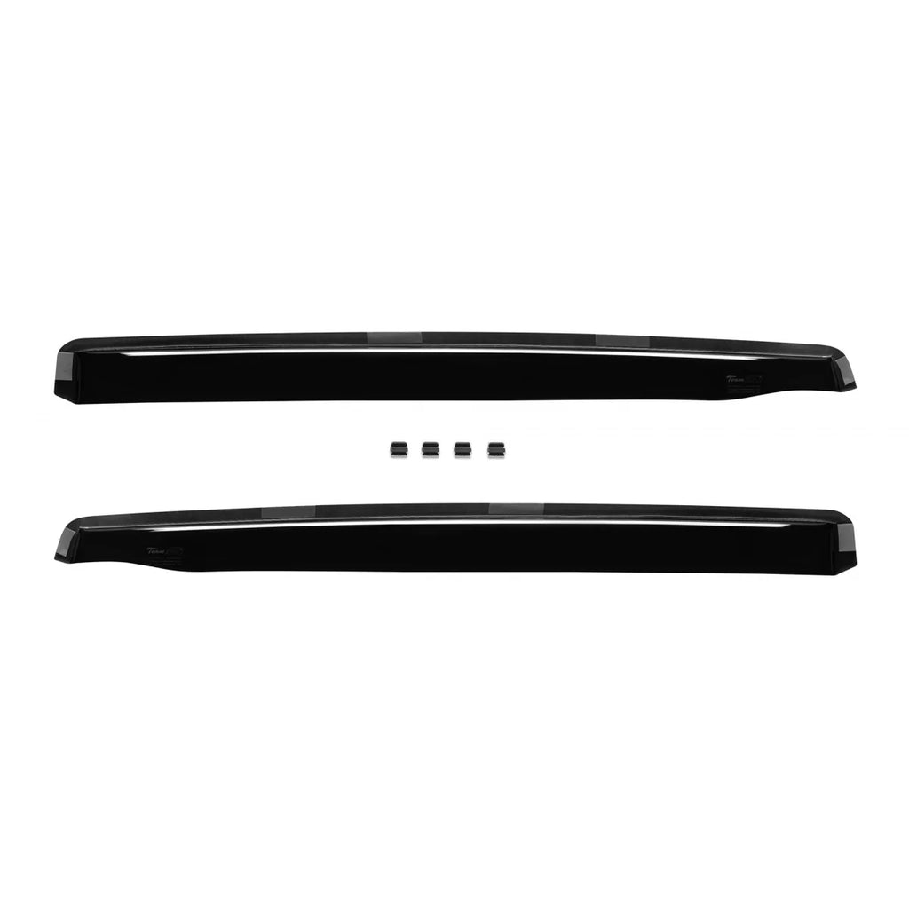 Set deflettori anteriori e posteriori per Audi Q7 2006-2015, con 5 porte, scuro fumé, 4 pezzi