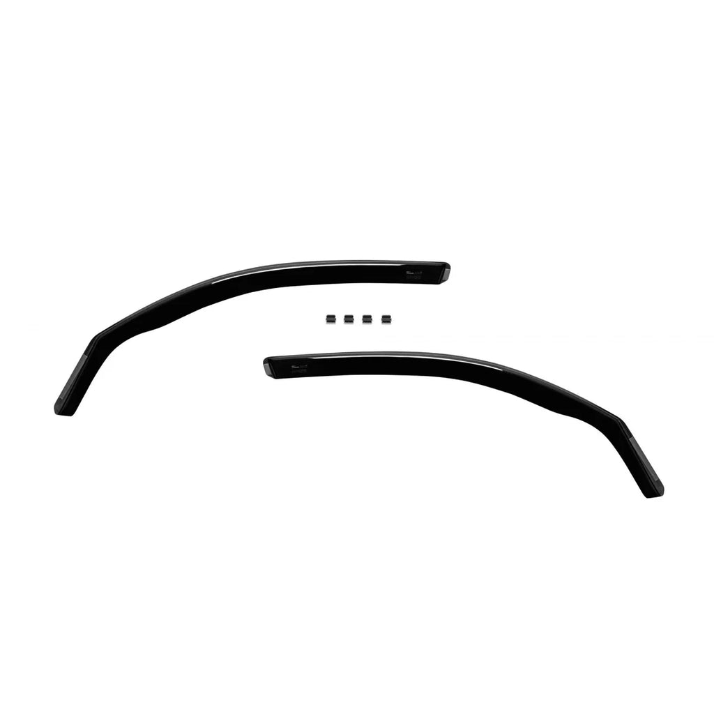Set deflettori anteriori e posteriori per BMW Serie 1 E87 2004-2011, con 5 porte, scuro fumé, 4 pezzi