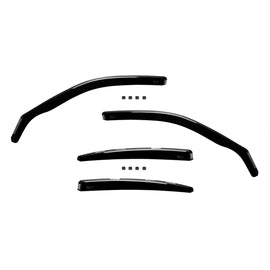 Set deflettori anteriori e posteriori per BMW Serie 3 E46 berlina 1998-2005, con 4 porte, scuro fumé, 4 pezzi