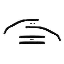 Set deflettori anteriori e posteriori per BMW Serie 3 E46 station wagon 1998-2005, con 5 porte, scuro fumé, 4 pezzi