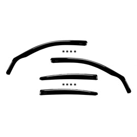 Set deflettori anteriori e posteriori per BMW Serie 3 F30 berlina 2011-2019, con 5 porte, scuro fumé, 4 pezzi