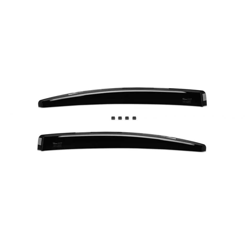 Set deflettori anteriori e posteriori per BMW Serie 3 E90 berlina 2005-2012, con 4 porte, scuro fumé, 4 pezzi