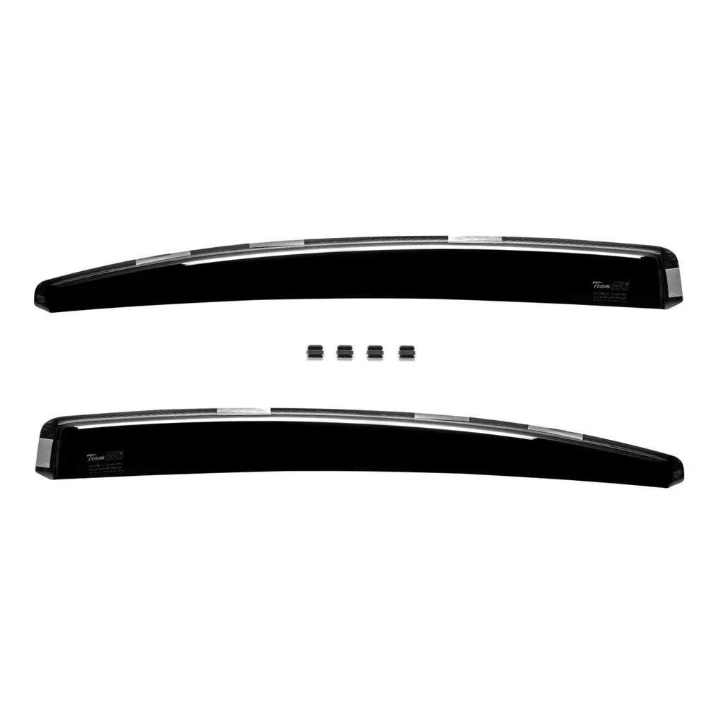 Set deflettori anteriori e posteriori per BMW Serie 3 E46 berlina 1998-2005, con 4 porte, scuro fumé, 4 pezzi