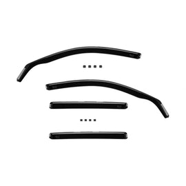 Set deflettori anteriori e posteriori per BMW Serie 5 E61 station wagon 2003-2010, con 5 porte, scuro fumé, 4 pezzi