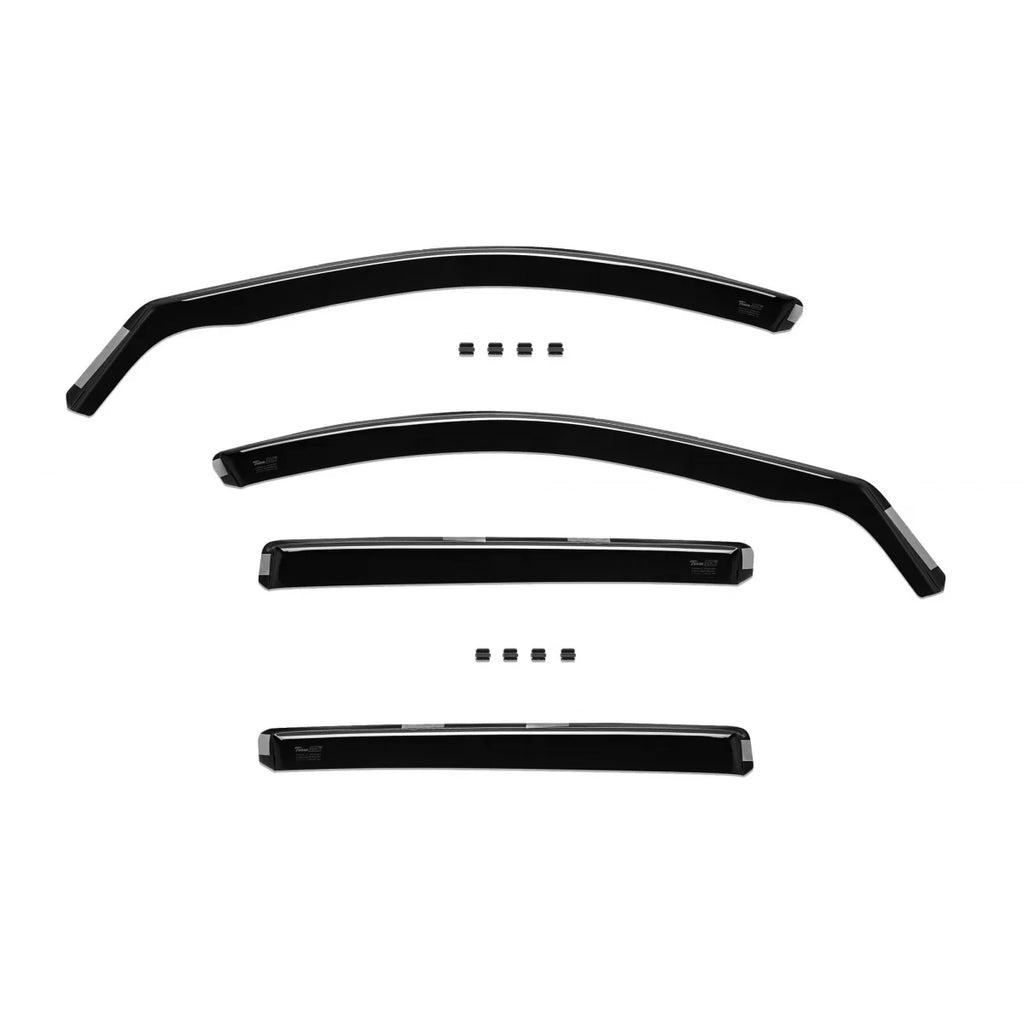 Set deflettori anteriori e posteriori per BMW Serie 5 F11 station wagon 2010-2016, con 5 porte, scuro fumé, 4 pezzi