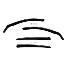 Set deflettori anteriori e posteriori per BMW Serie 5 F10 berlina 2010-2016, con 4 porte, scuro fumé, 4 pezzi
