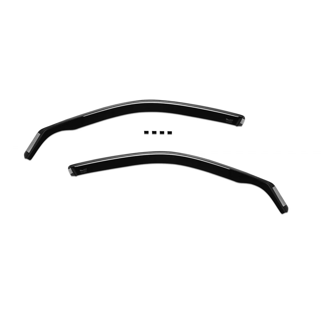 Set deflettori anteriori e posteriori per BMW Serie 5 E39 berlina 1995-2003, con 4 porte, scuro fumé, 4 pezzi