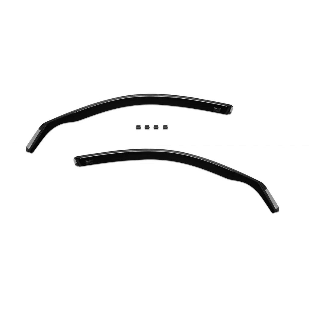 Set deflettori anteriori e posteriori per BMW Serie 5 E61 station wagon 2003-2010, con 5 porte, scuro fumé, 4 pezzi