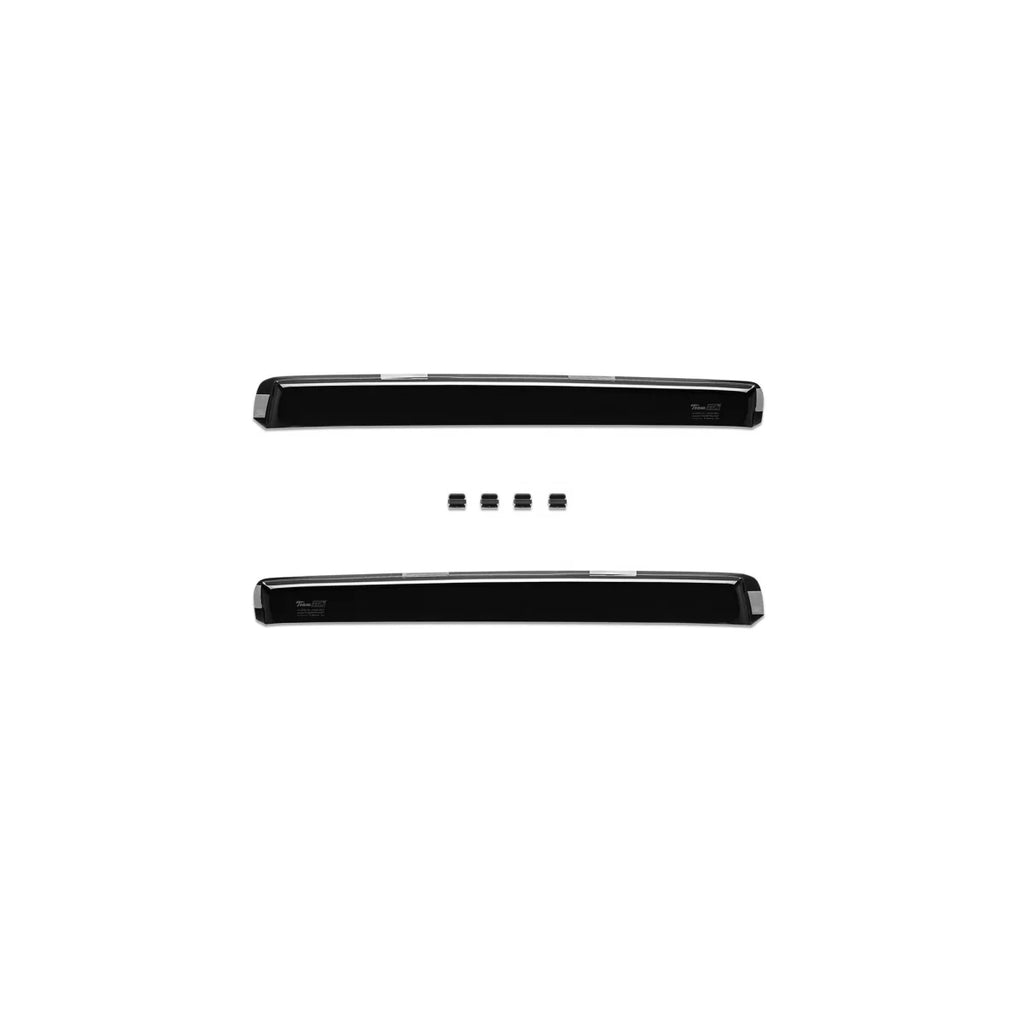 Set anteriori e posteriori Deflettori antiturbo per BMW X3 E83 2003-2010, scuro fumé, 4 pezzi