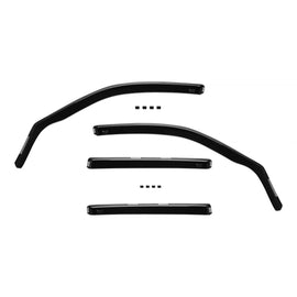 Set deflettori anteriori e posteriori per BMW X5 E70 2006-2013, scuro fumé, 4 pezzi