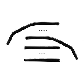 Set deflettori anteriori e posteriori per BMW X5 F15 2013-2018, scuro fumé, 4 pezzi